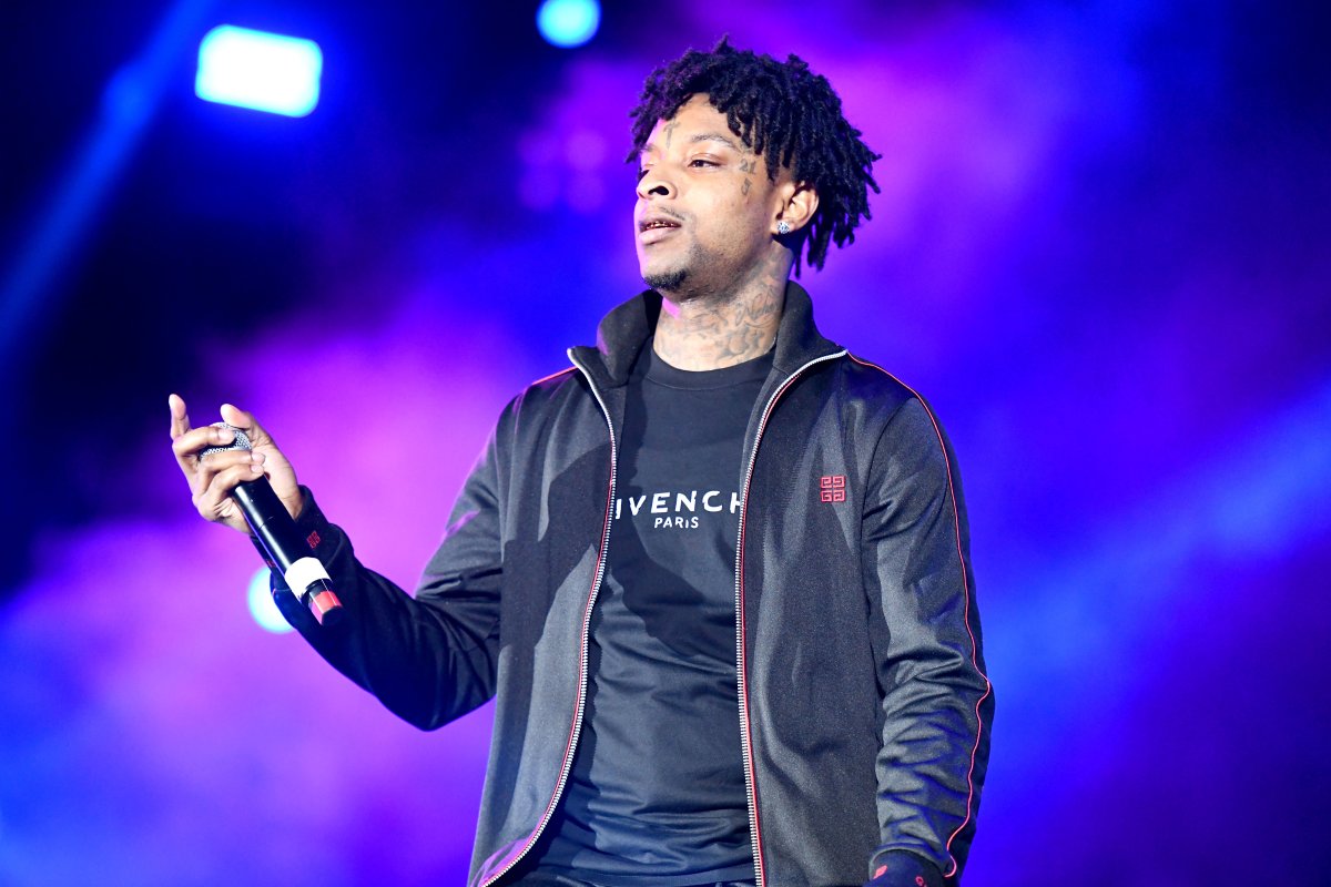 Rapper 21 Savage performs onstage during day one of the Rolling Loud Festival at Banc of California Stadium on Dec. 14, 2018 in Los Angeles, California.
