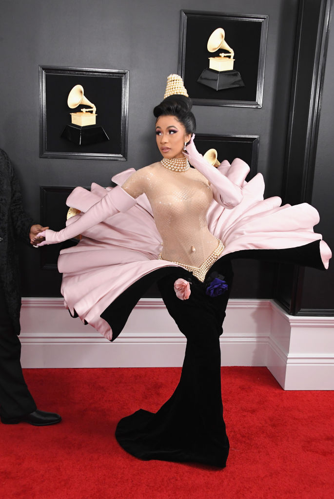 Cardi B causes social media storm in her 2019 Grammys red carpet gown - image