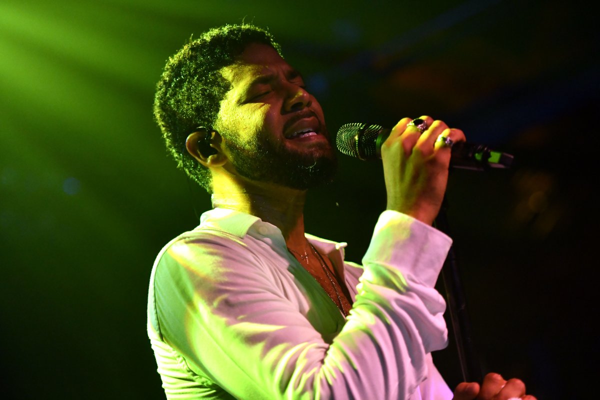 Singer Jussie Smollett performs onstage at Troubadour on Feb. 2, 2019, in West Hollywood, California. 