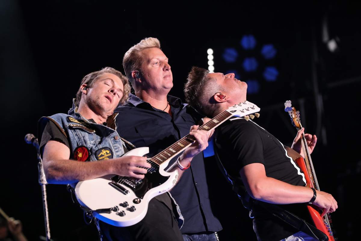 Gary LeVox and Jay DeMarcus of Rascal Flatts perform during the 2017 CMA Music Festival on June 9, 2017 in Nashville, Tenn.