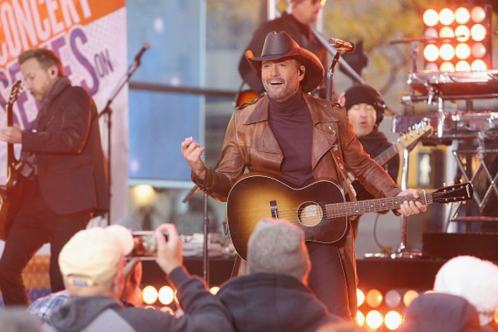 FILE: Tim McGraw performs on NBC's "Today" Show at Rockefeller Plaza on November 17, 2017 in New York City.  