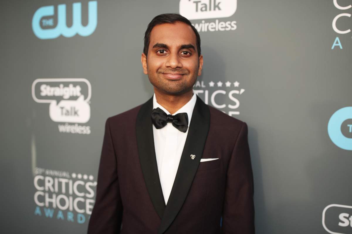 Actor Aziz Ansari attends The 23rd Annual Critics' Choice Awards at Barker Hangar on January 11, 2018 in Santa Monica, California.
