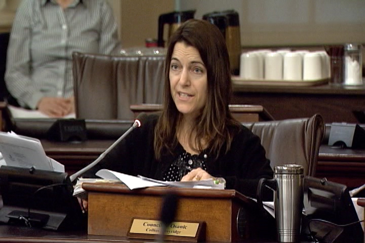 Kingston councillor Lisa Osanic worries the removal of trees to make room for a new west end subdivision will lead to more residential noise complaints from nearby trains.