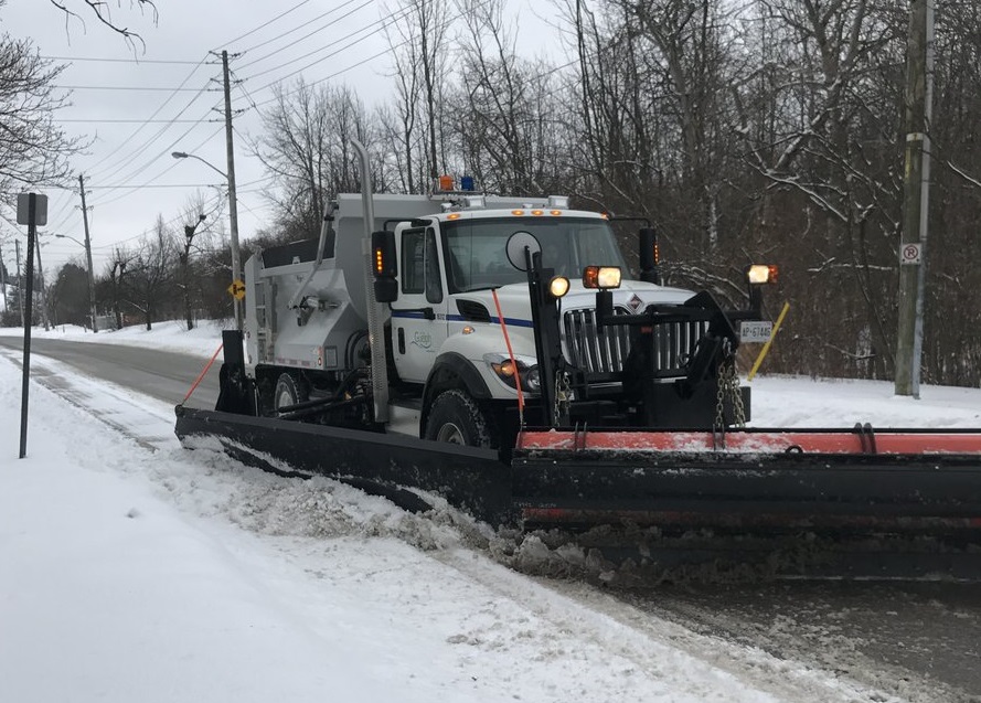 The City of Guelph scheduled a residential plow-out on Tuesday morning.