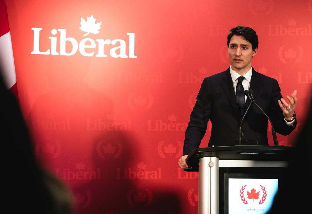The credibility of Prime Minister Justin Trudeau, pictured in Halifax on February 20, 2019, and the Liberal Party has been torn to shreds as the SNC Lavalin affair has unfolded.