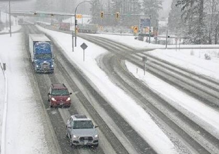 Snowfall Blanketing B.C. Highways, From Vancouver Island To Kootenays ...