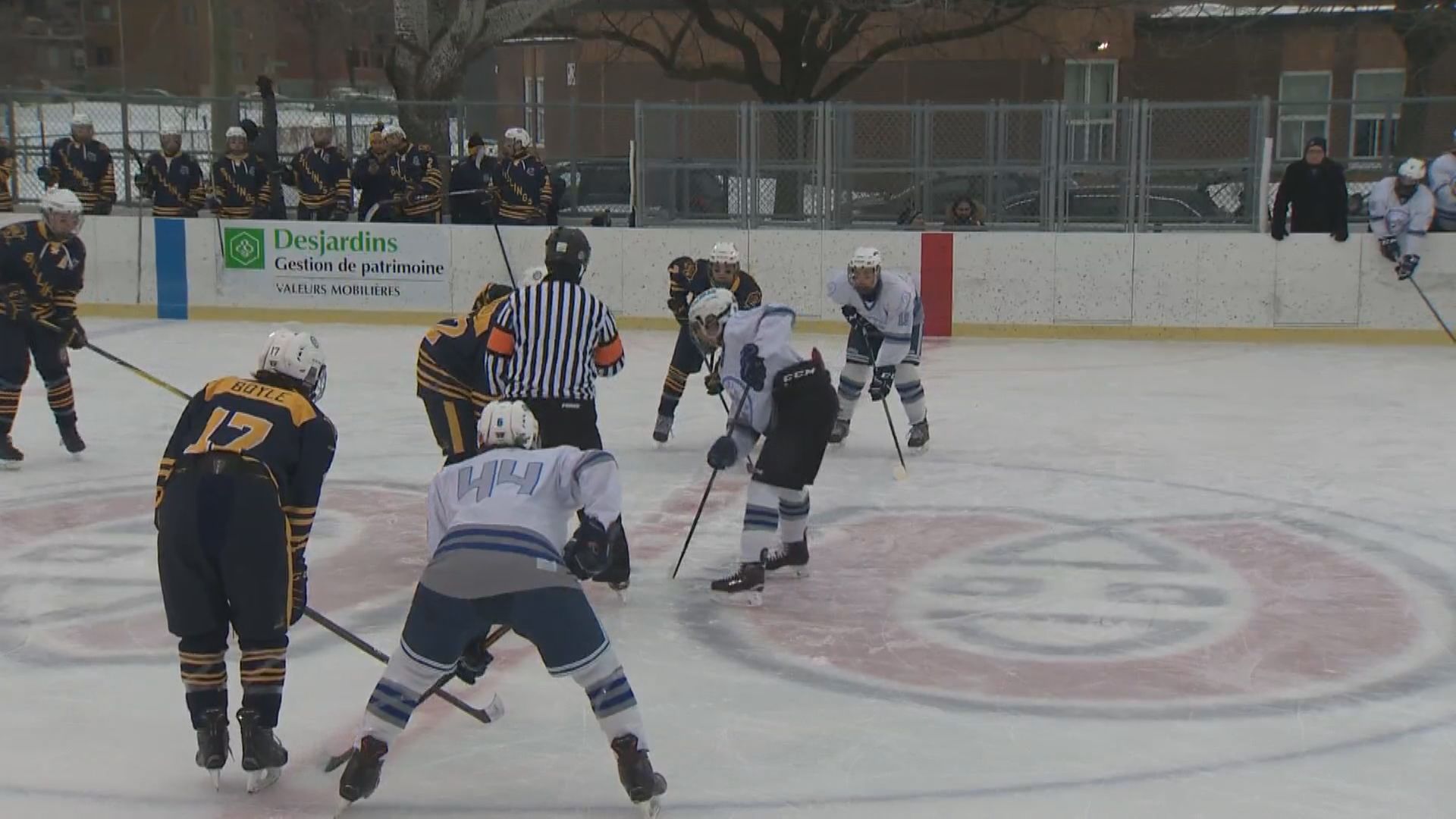 High School Hockey Players Enjoy Their Own Outdoor Classic In Lasalle Montreal Globalnews Ca