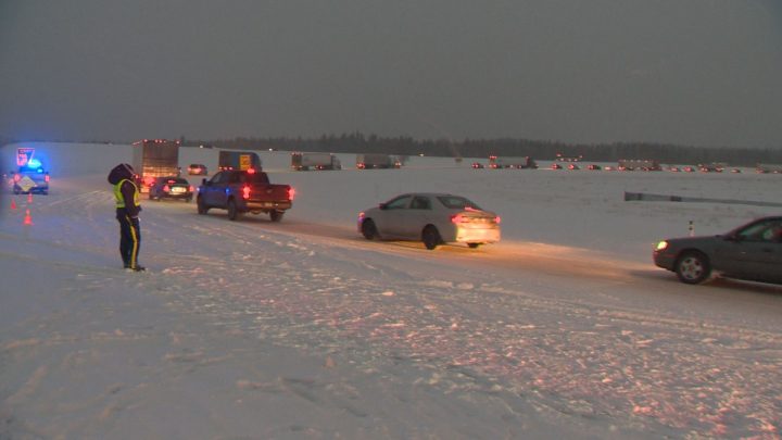 RCMP said the highway was blocked at Dead Man’s Flats as of 5 p.m. and reopened at 9 p.m.