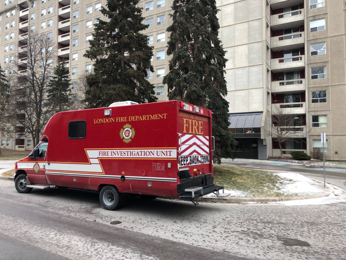 One person is dead after a fire at an apartment building on Proudfoot Lane near Oxford and Wonderland.