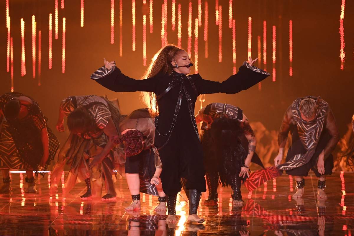 Janet Jackson performs onstage during the MTV EMAs 2018 at Bilbao Exhibition Centre on Nov. 4, 2018, in Bilbao, Spain.