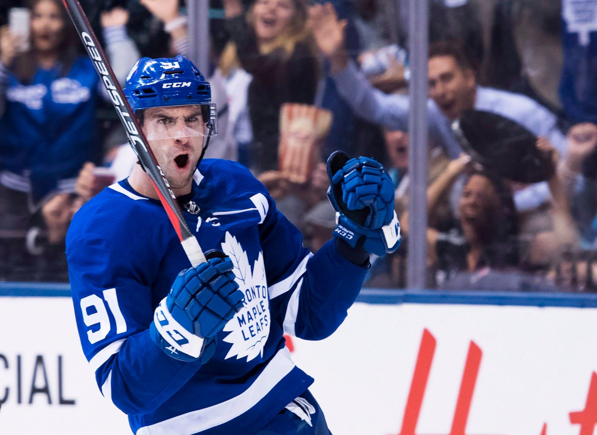 Toronto Maple Leafs centre John Tavares will be facing off against his former team on Thursday night.