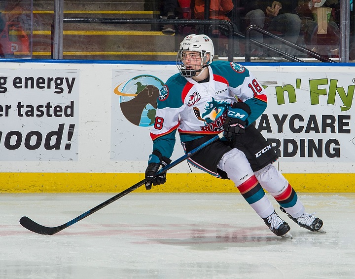 Steel Quiring, a 6-foot-1 right winger, has played two games with the Kelowna Rockets this season. He will play for Team B.C. at this weekend’s Canada Winter Games.