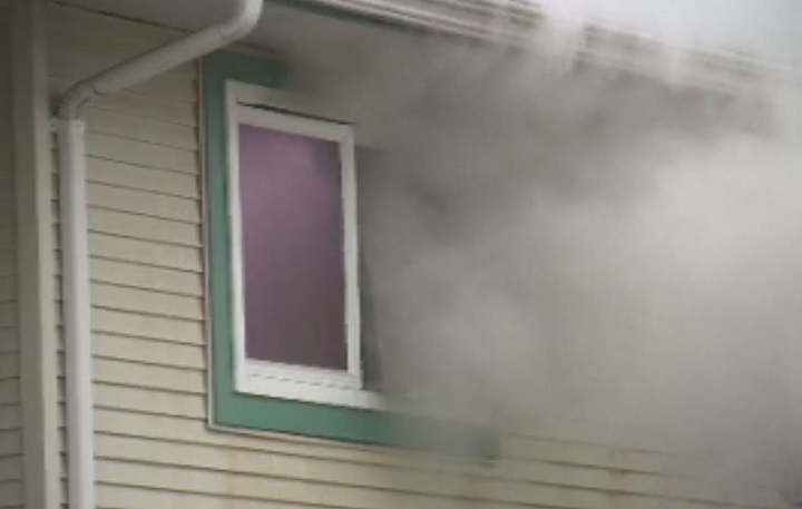 The Kelowna Fire Department is investigating what started a fire inside a townhouse on Thursday.