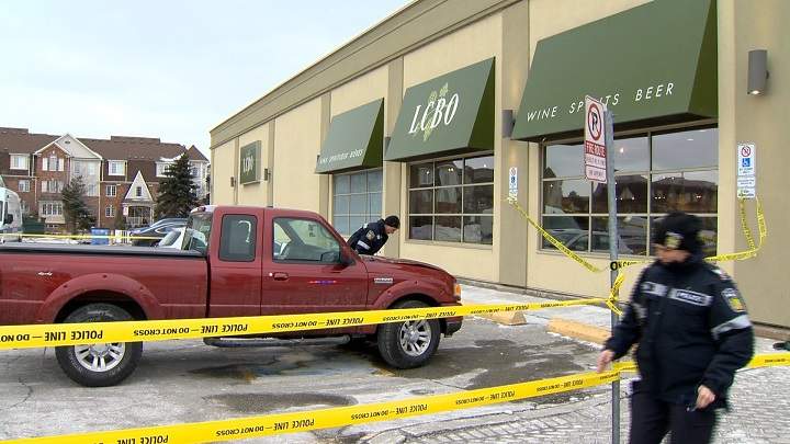 It is believed that the man was struck outside of this LCBO.
