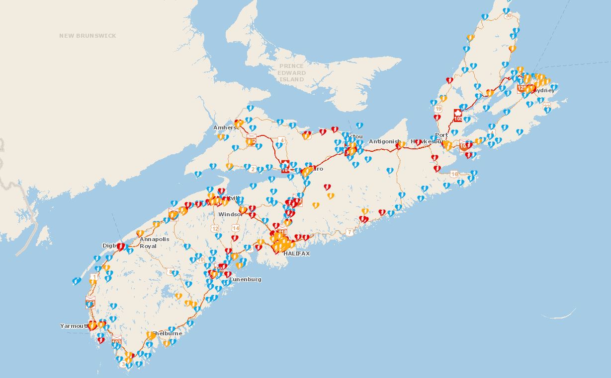 Nova Scotia Interactive Map Ehs Nova Scotia Launches Interactive Map Of Emergency Defibrillators -  Halifax | Globalnews.ca