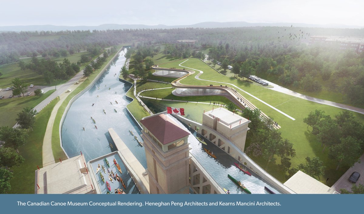The new Canadian Canoe Museum will be built alongside the Peterborough Lift Lock.