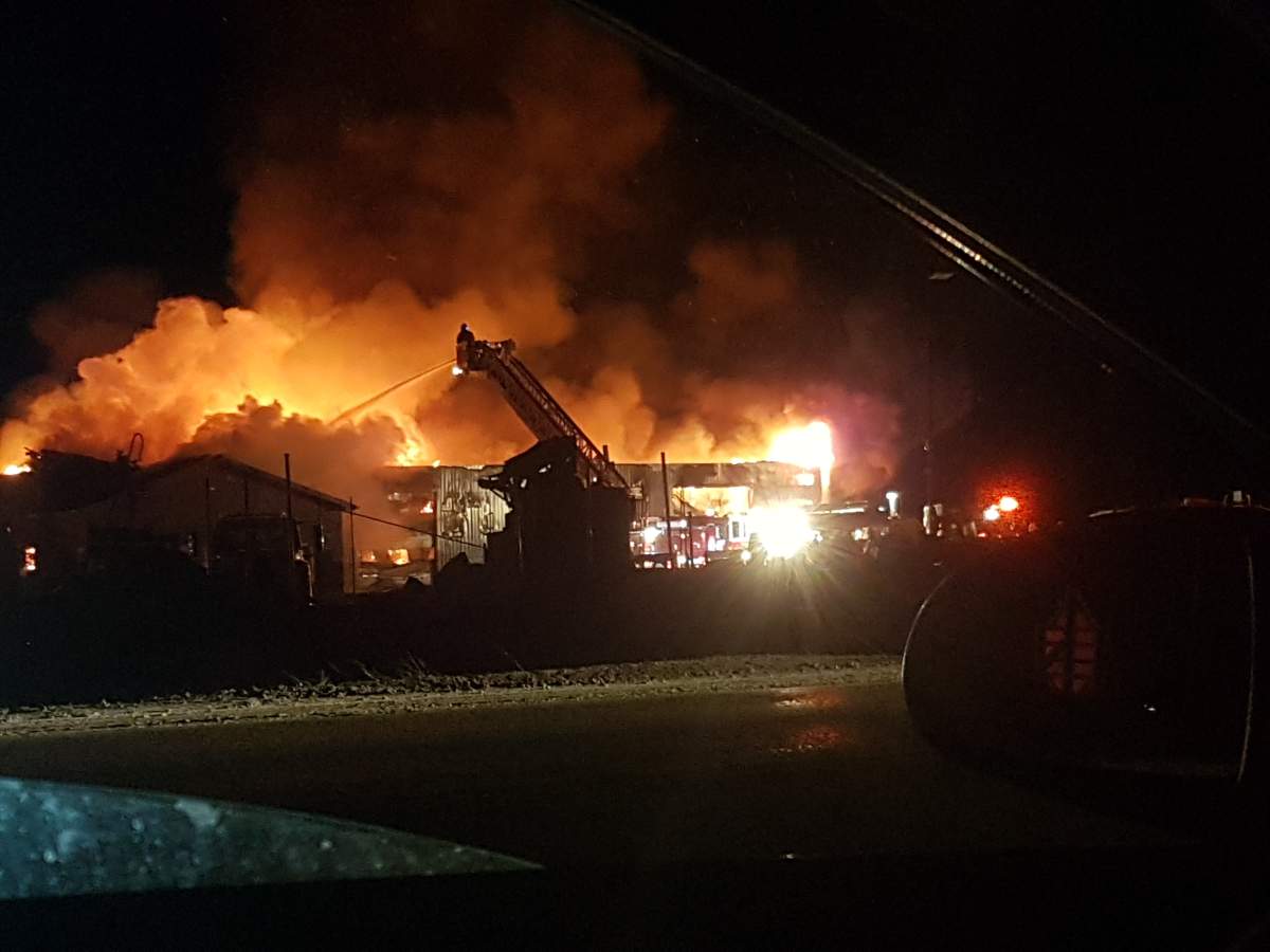 Early morning fire destroys concrete, construction business in Campbellford - image