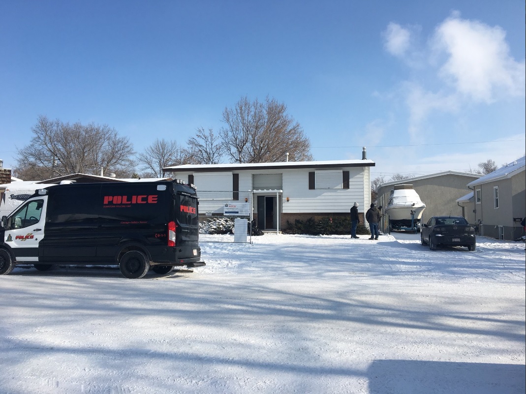 A home in North Lethbridge is boarded up after reported drug activity .