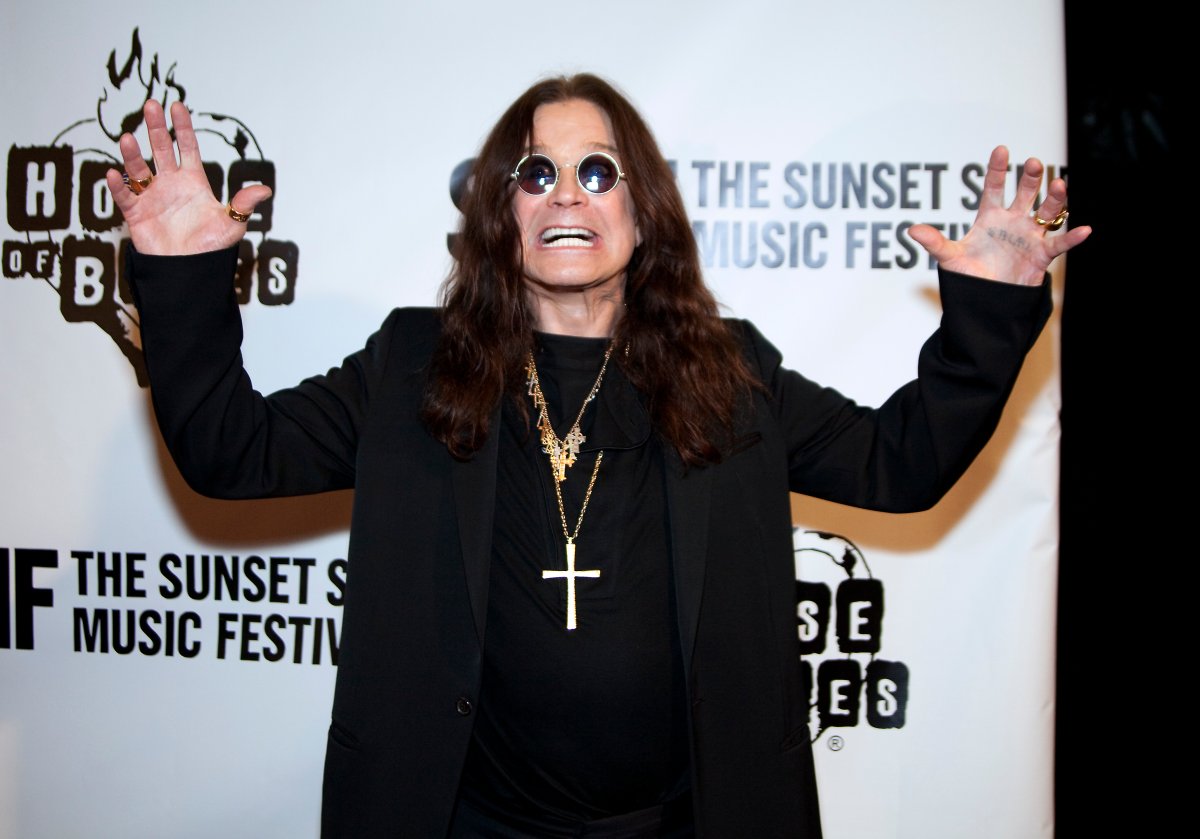 Ozzy Osbourne arrives at the House of Blues on Sept. 