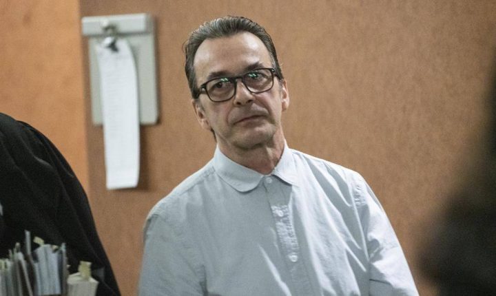 Michel Cadotte, accused of murder in the 2017 death of his ailing wife in what has been described as a mercy killing, leaves a the courtroom in Montreal on Wednesday, Feb. 13, 2019.