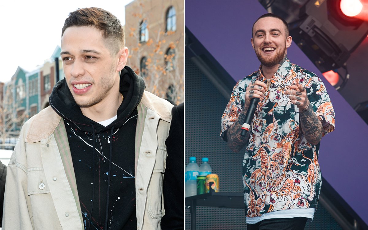 (L-R): Pete Davidson and the late Mac Miller.