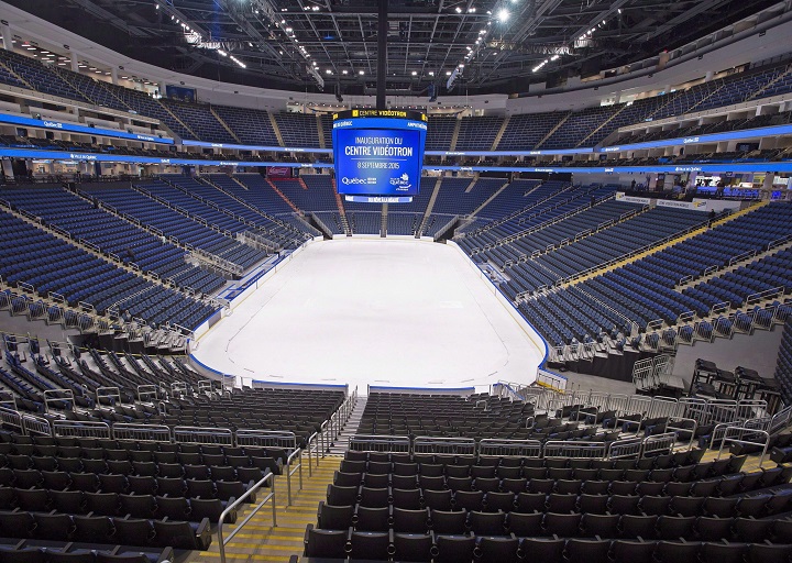 The Videotron Centre in Quebec City is the main rink for the 60th annual Quebec peewee hockey tournament.