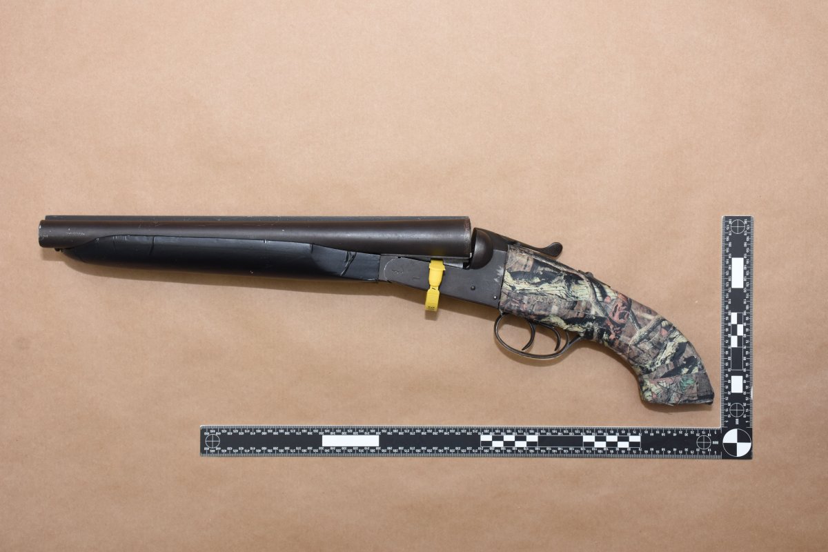 Brantford Police say the man was wanted on an outstanding warrant and was in possession of stolen identification, while inside the stolen vehicle, they located a modified shotgun, more stolen identification and documents.