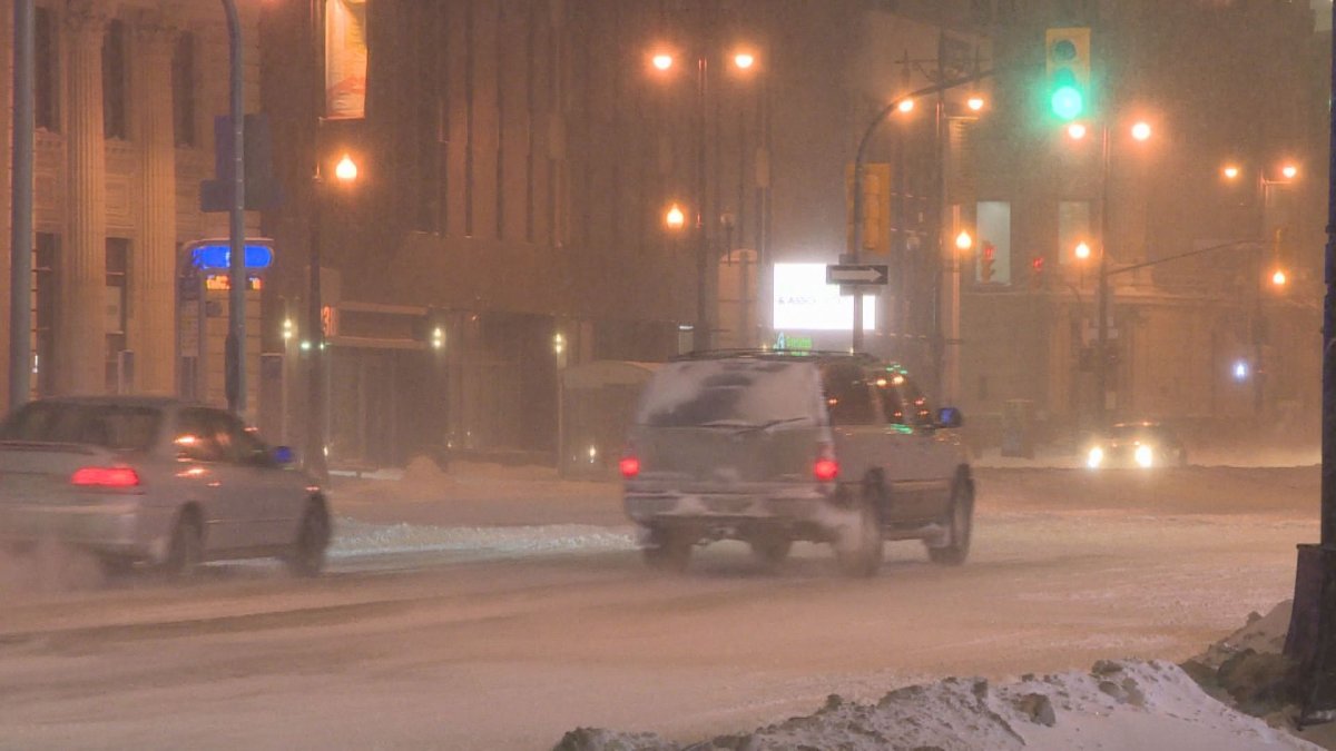 An early morning picture shows Winnipeg covered in a deep blanket of snow.