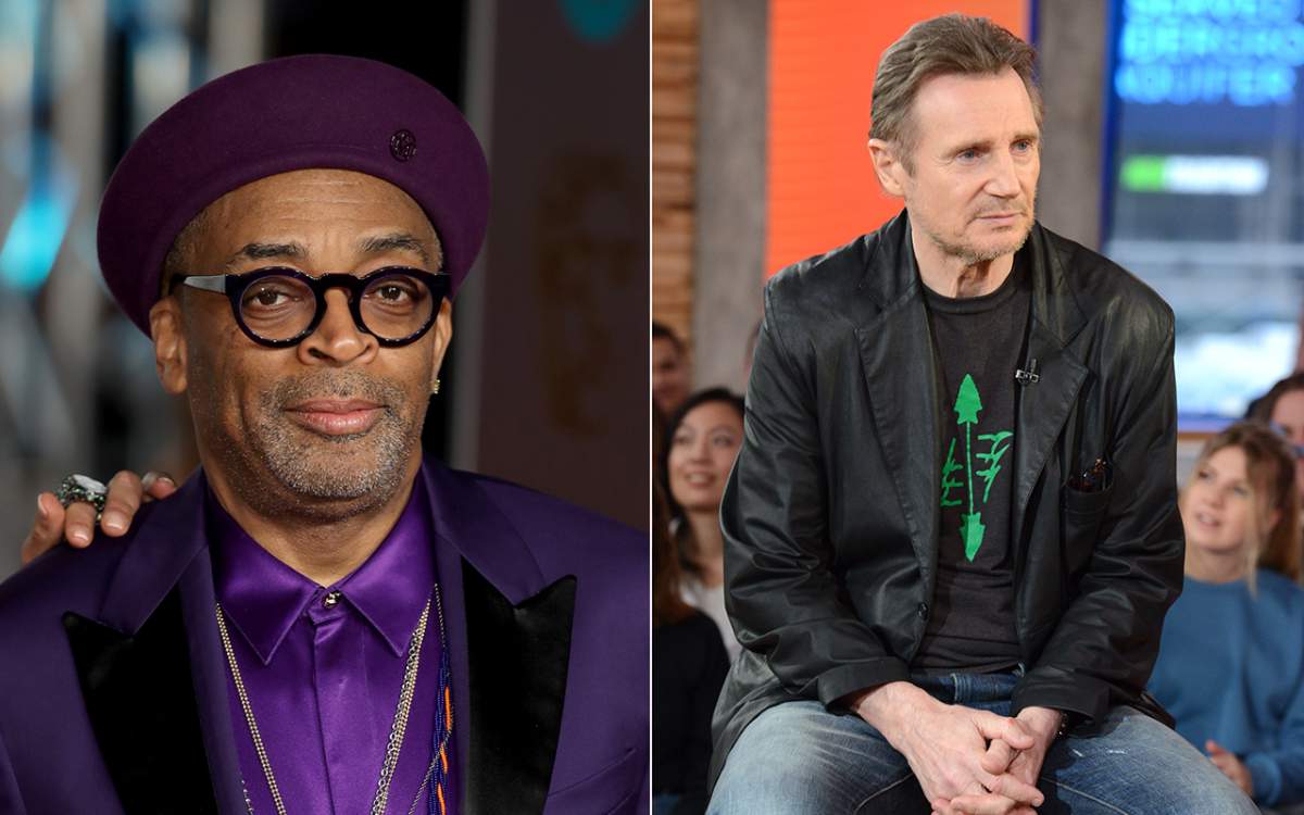 (L-R): Spike Lee and Liam Neeson.
