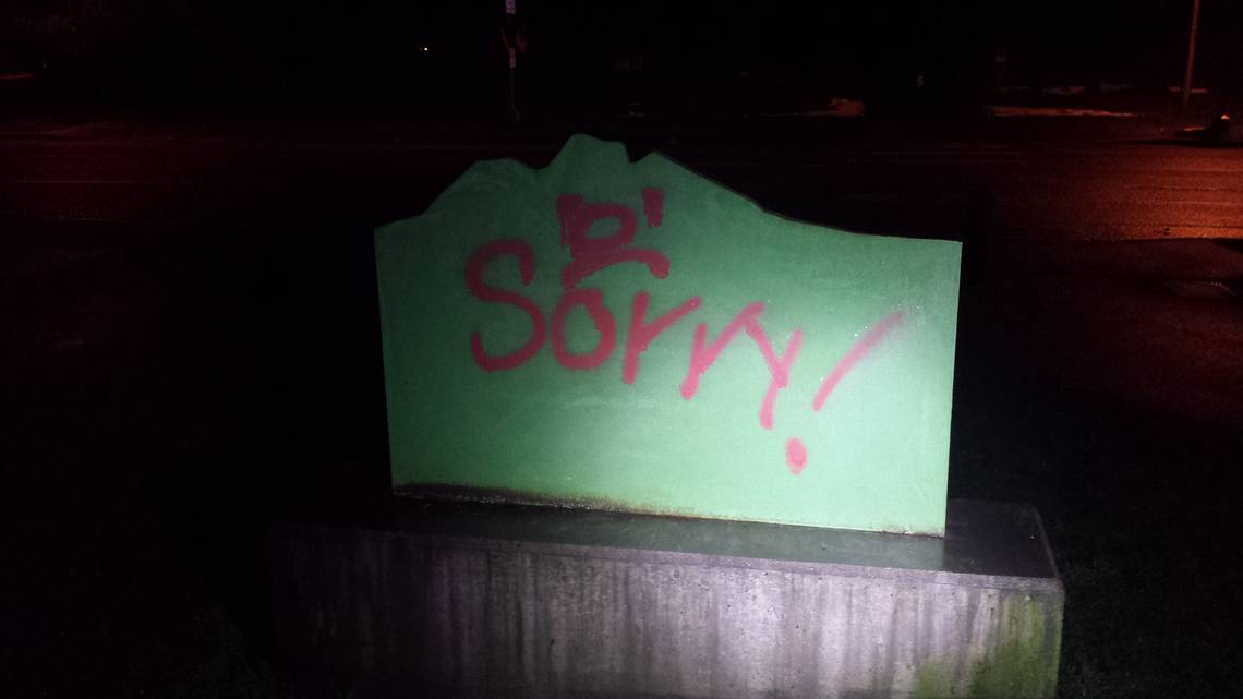 A Sammamish neighbourhood was tagged with hateful graffiti last week, with swastikas and the N-word painted with red spray-paint on at least 17 different properties.