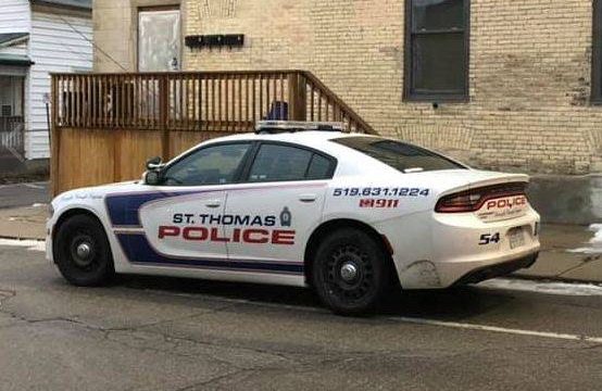 St. Thomas Police cruiser.