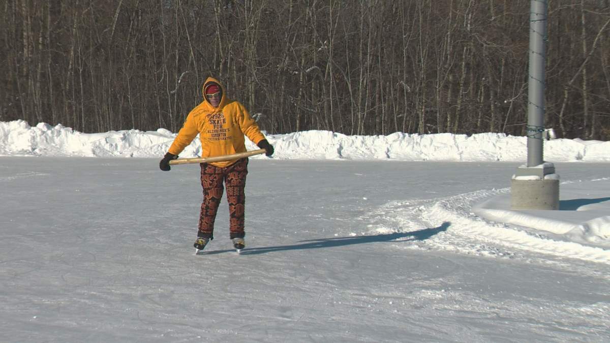 Steve McNeil holds his 1926 Skate fundraising event for Alzheimer's research in Edmonton. Monday, Feb. 18, 2019.