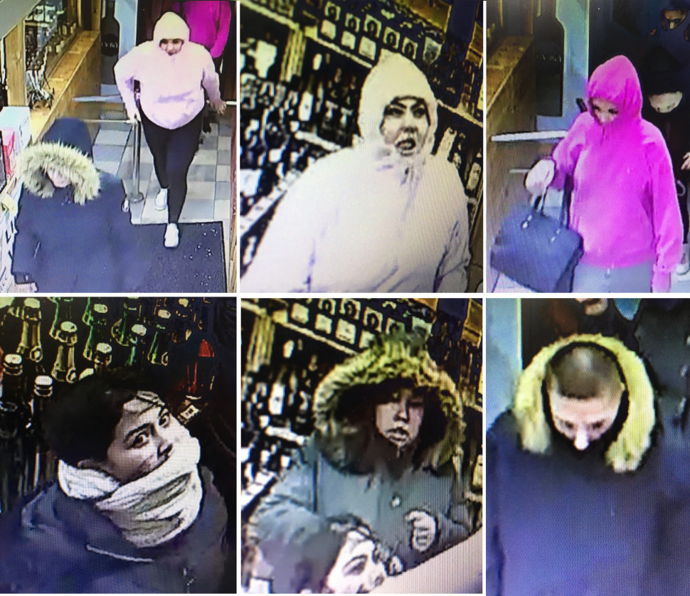 The suspects captured on surveillance cameras. 