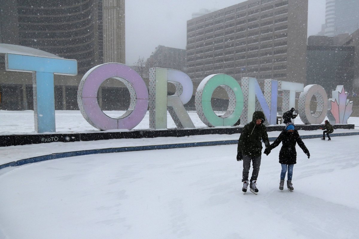 The city's outdoor skating rinks, including outside Toronto City Hall at Nathan Phillips Square, will be open on Family Day.