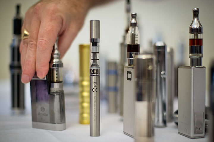 A selection of vape pens pictured in this November 12, 2013 file photo. 