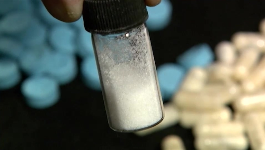 File photo of a vial of carfentanil.