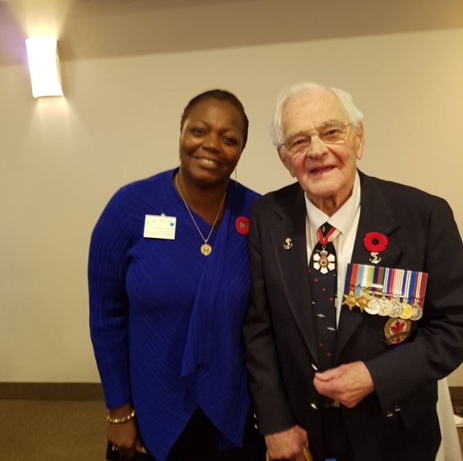 Marva Wisdom and Dr. William Winegard .