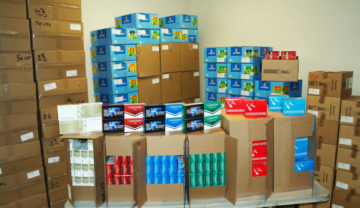 AGLC and Alberta Sheriffs seized contraband tobacco products from an Edmonton storage facility. 