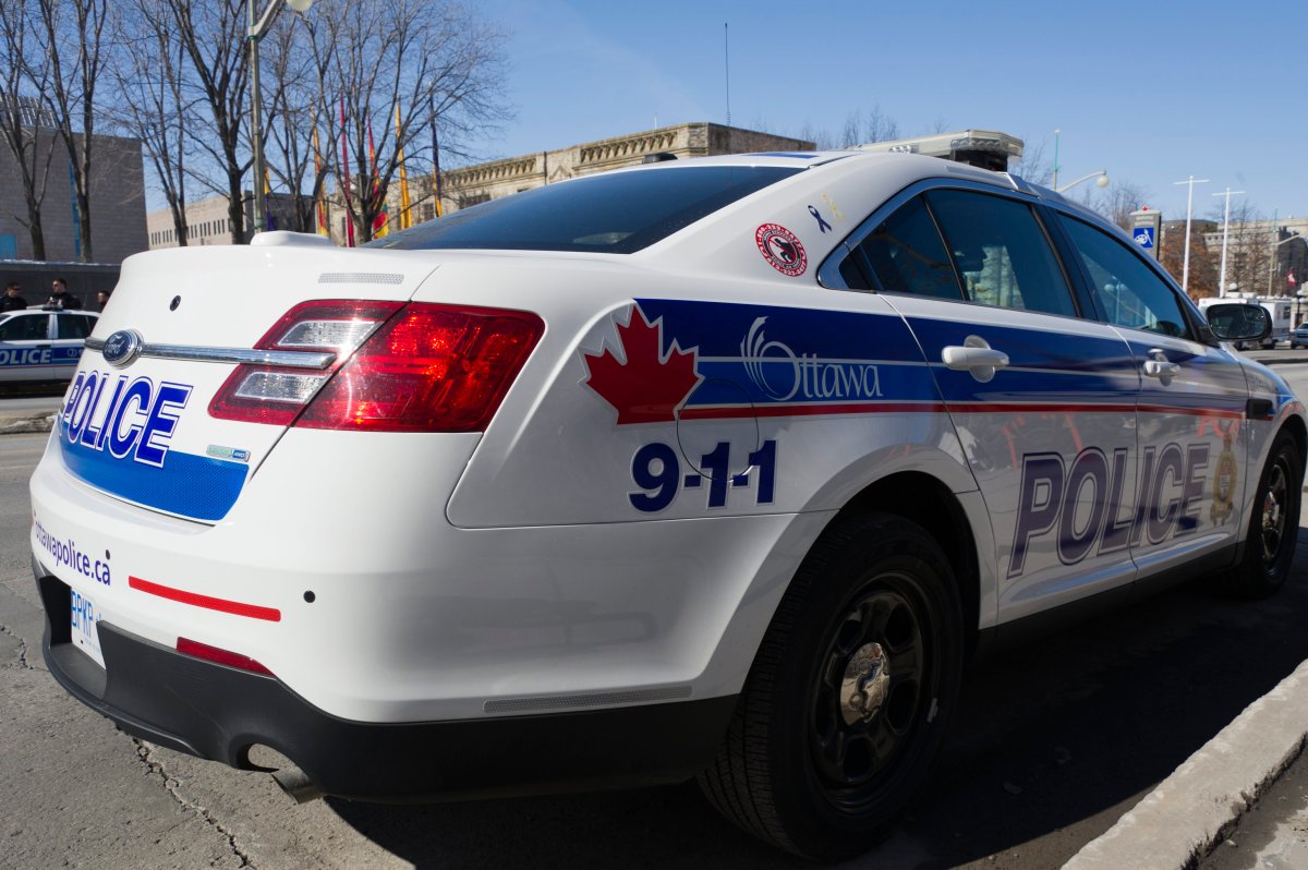 An Ottawa Police car is seen on Sussex Drive in Ottawa March 9, 2013. A man who volunteered with disabled children over a 15-year stretch now stands accused of dozens of sexual offences, at least some of which allegedly involve kids he came across in the course of his work, Ottawa police said Wednesday, Mar. 27, 2019.