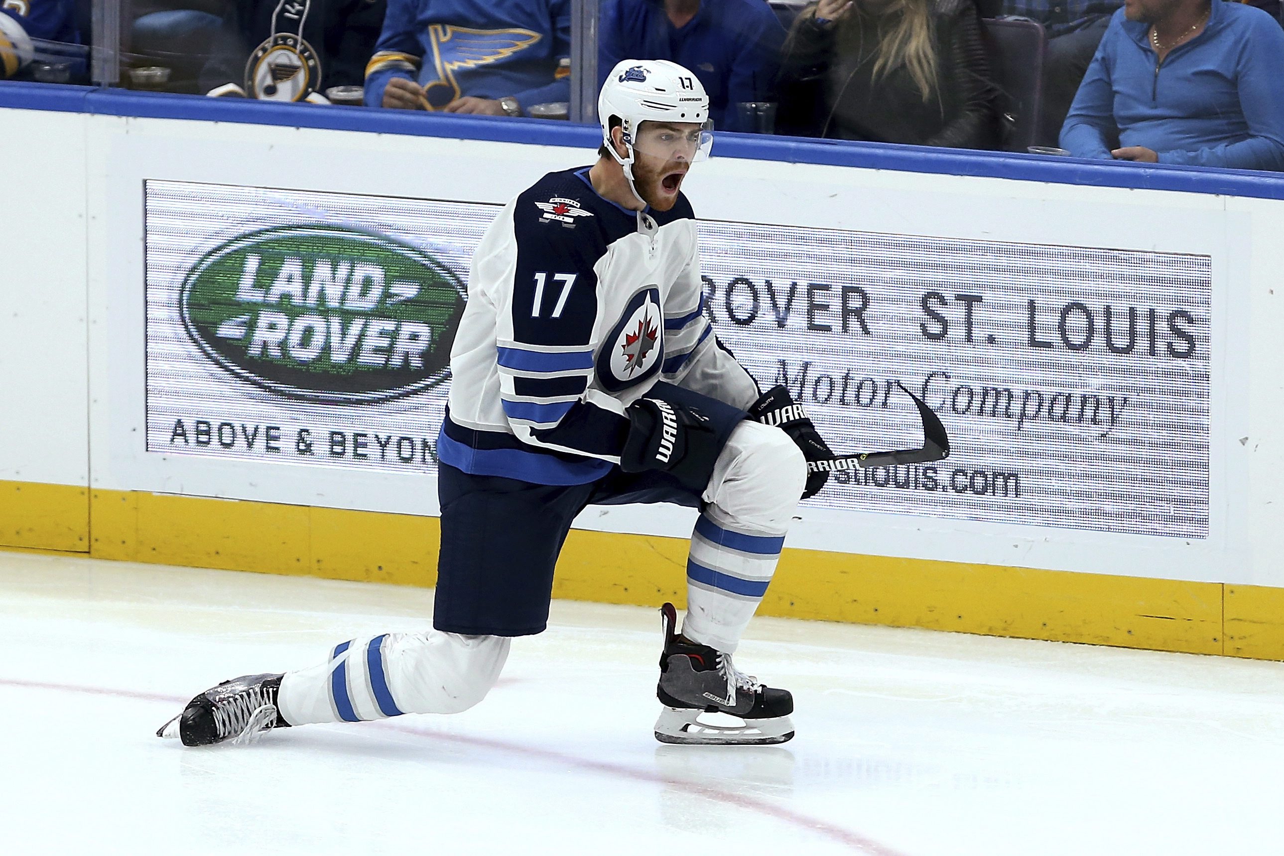 Adam Lowry breaks 3rd-period tie, Jets beat Maple Leafs 5-2 - The San Diego  Union-Tribune