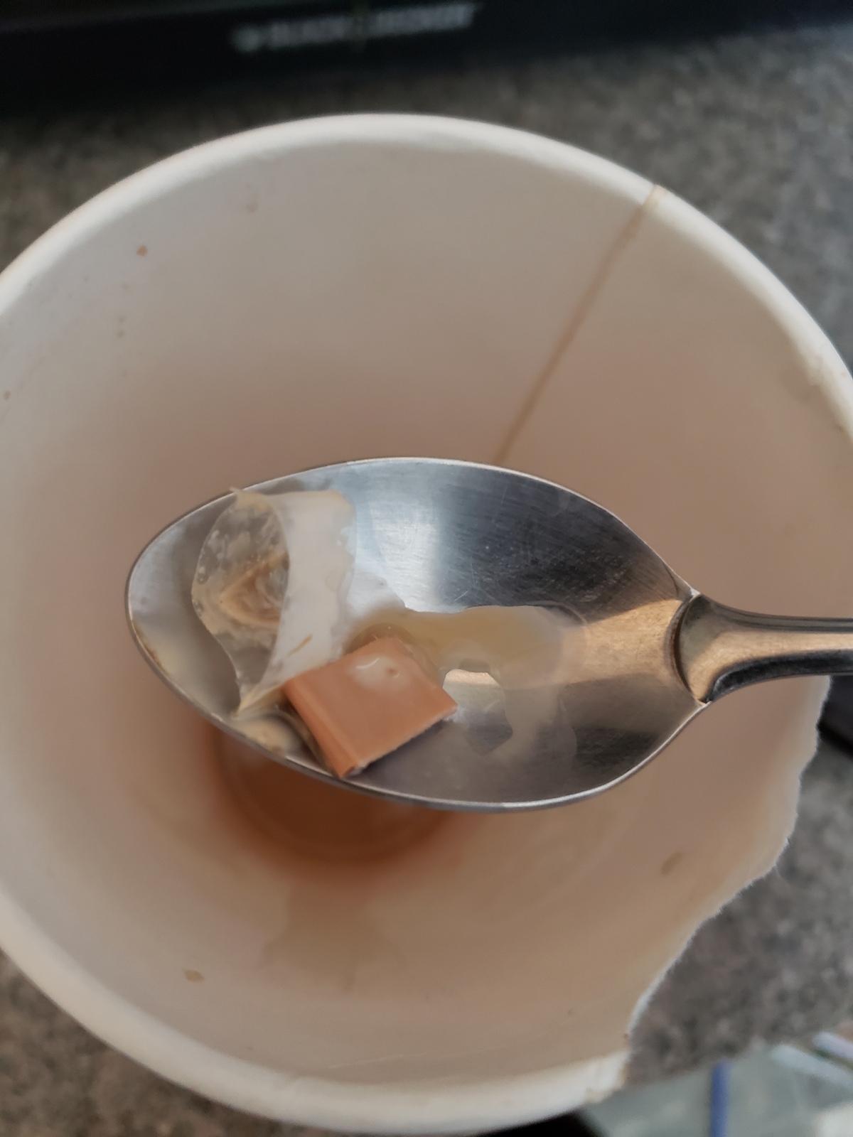 A Calgary man says he found a bandage and a piece of plastic in his Tim Hortons coffee.