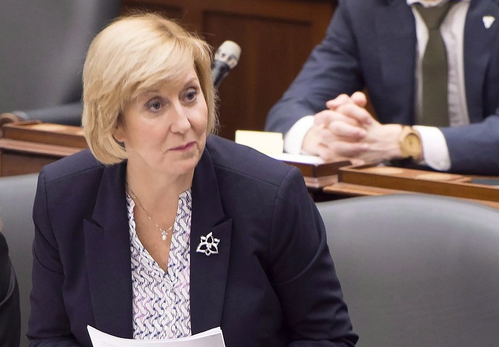 Ontario Labour Minister Laurie Scott says the PC government is committed to eliminating the gender pay gap.