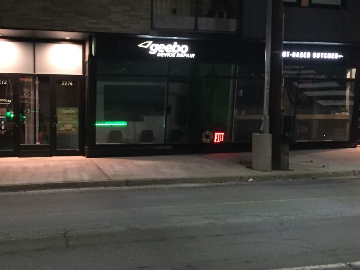 Halifax Regional Police are investigating a shooting on Gottingen Street Wednesday night. A storefront window was damaged. 