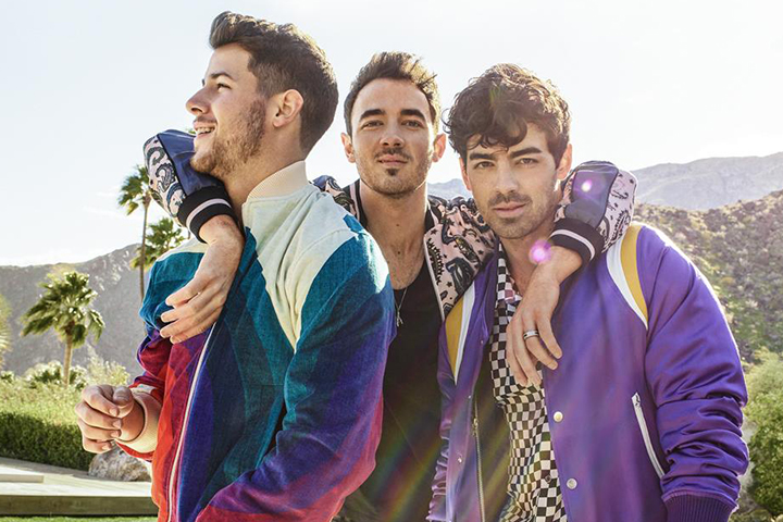 (L-R) Nick, Kevin and Joe Jonas in 2019.