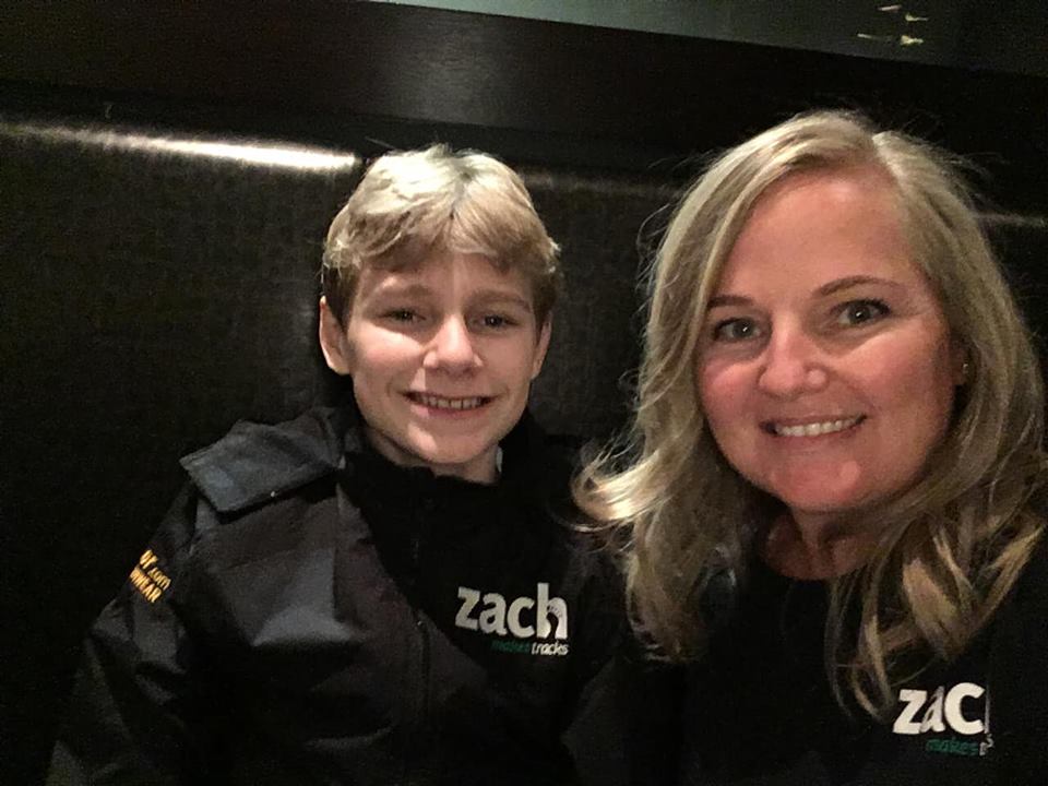 Zach Hofer (left) has raised more than $126,000 for youth mental health.