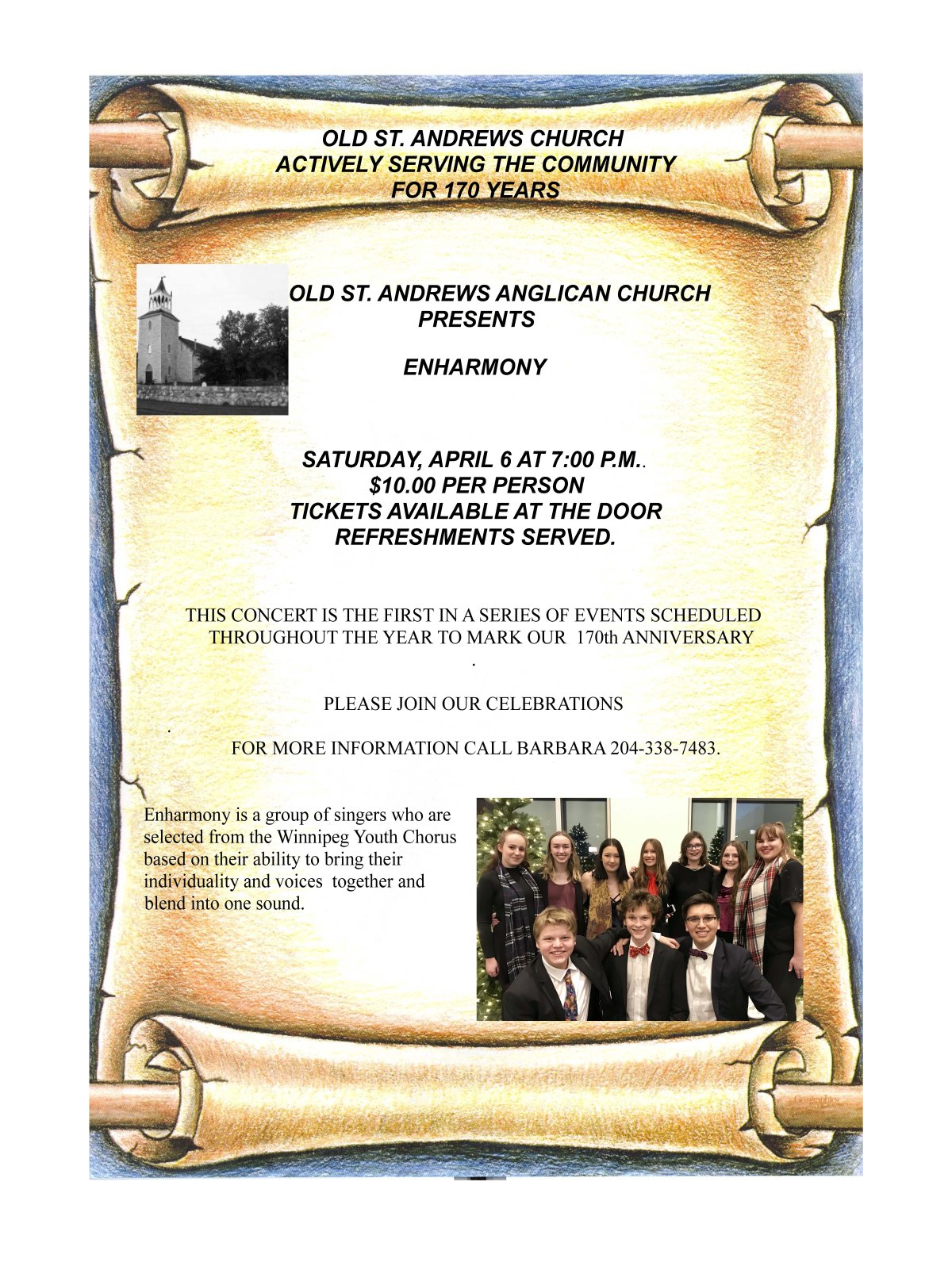 170th Anniversary of Old St Andrews Church – Concert Series Event #1 – Enharmony - image