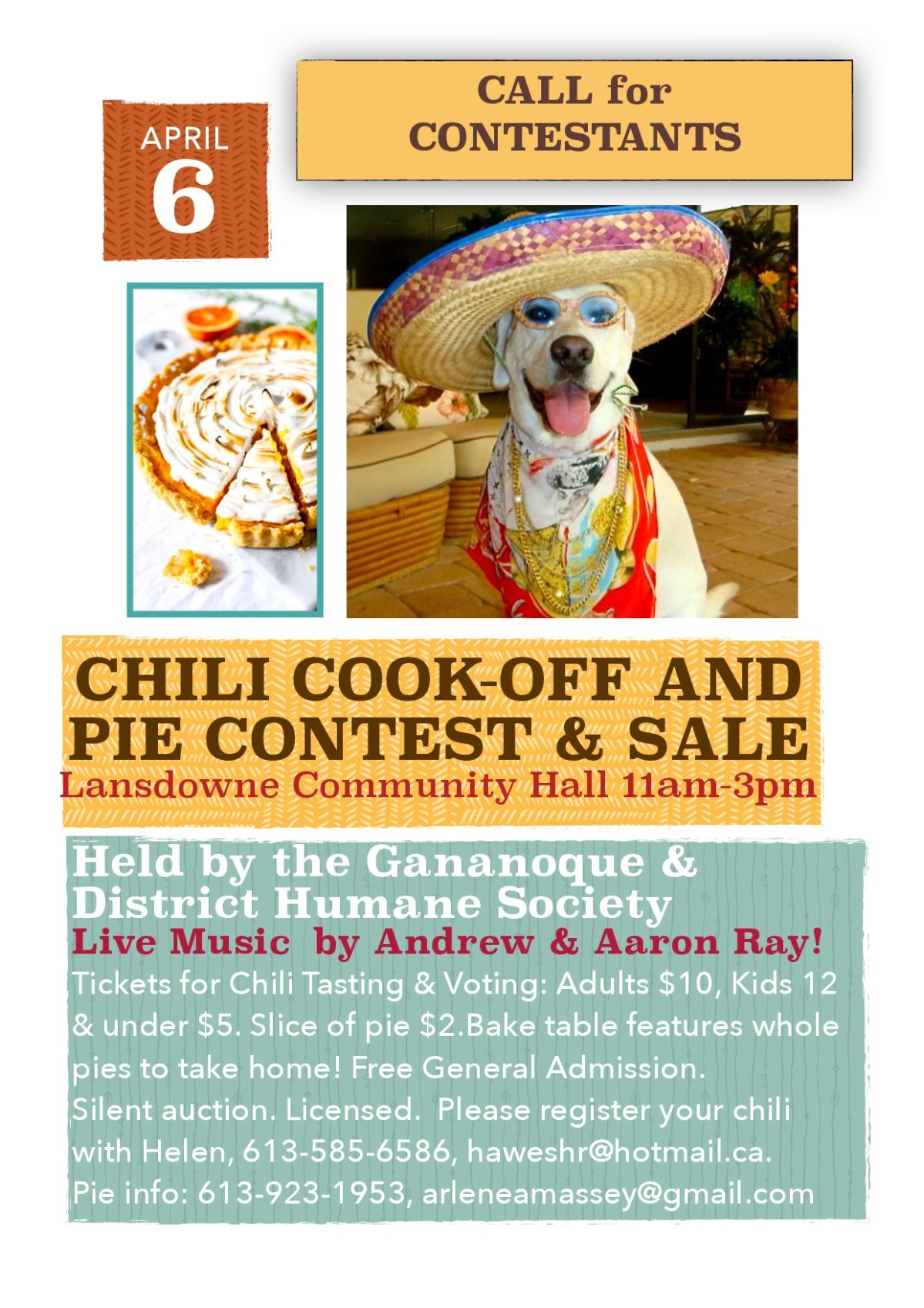 Chili Cook-Off and Pie Contest, Gananoque & District Humane Society - image