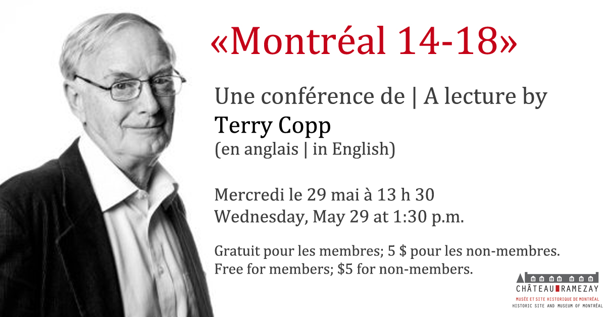 Lecture by Terry Copp: Montreal 14-18 - image