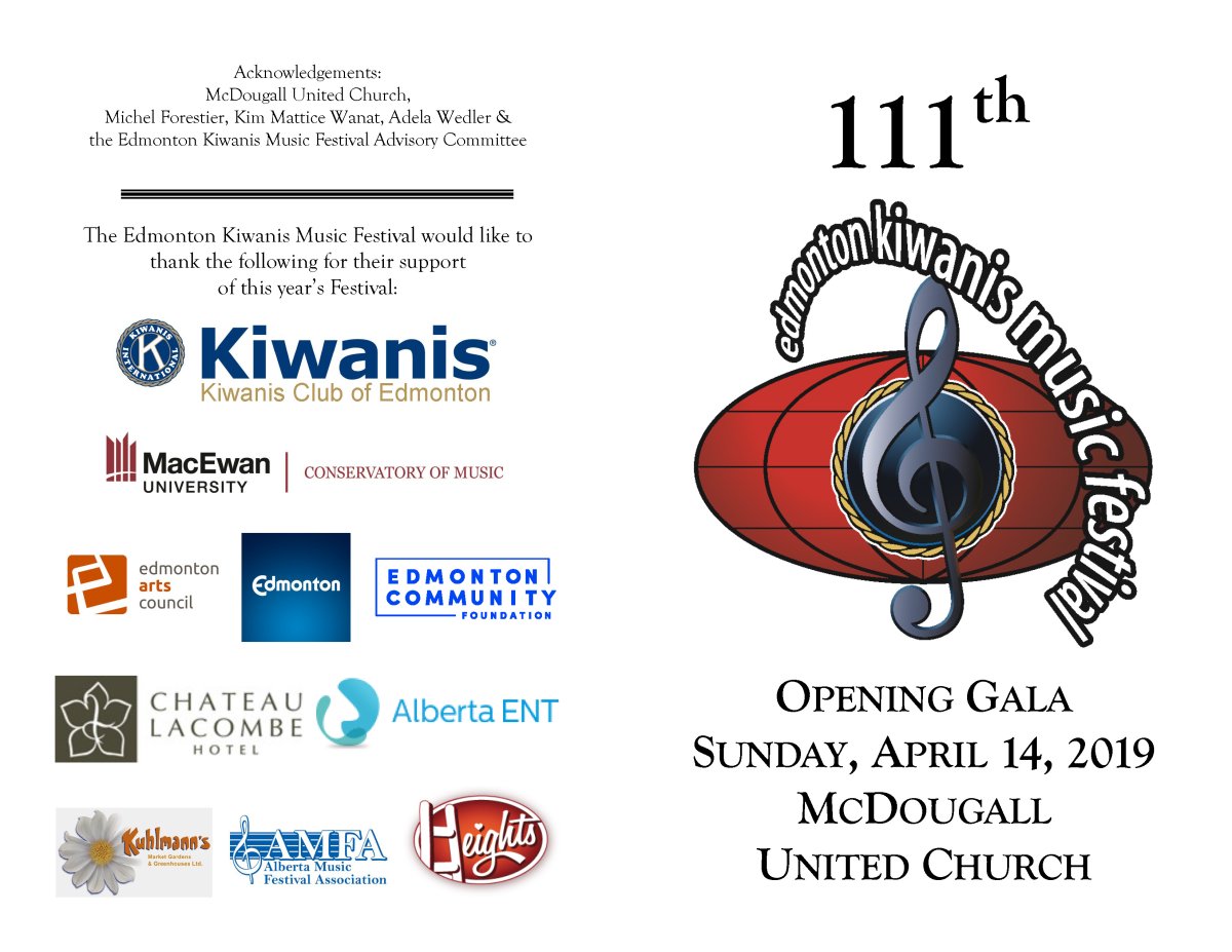 Opening Gala – 111th Edmonton Kiwanis Music Festival - image