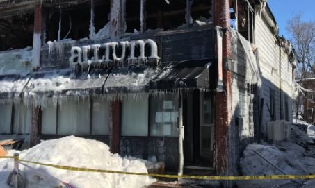 The Ottawa police arson unit is now investigating a heavy fire that destroyed Holland Avenue’s Allium Restaurant early Friday. A neighbour who called 911 reported hearing a “big bang” and seeing flames at the back of the two-storey building, according to the fire department.